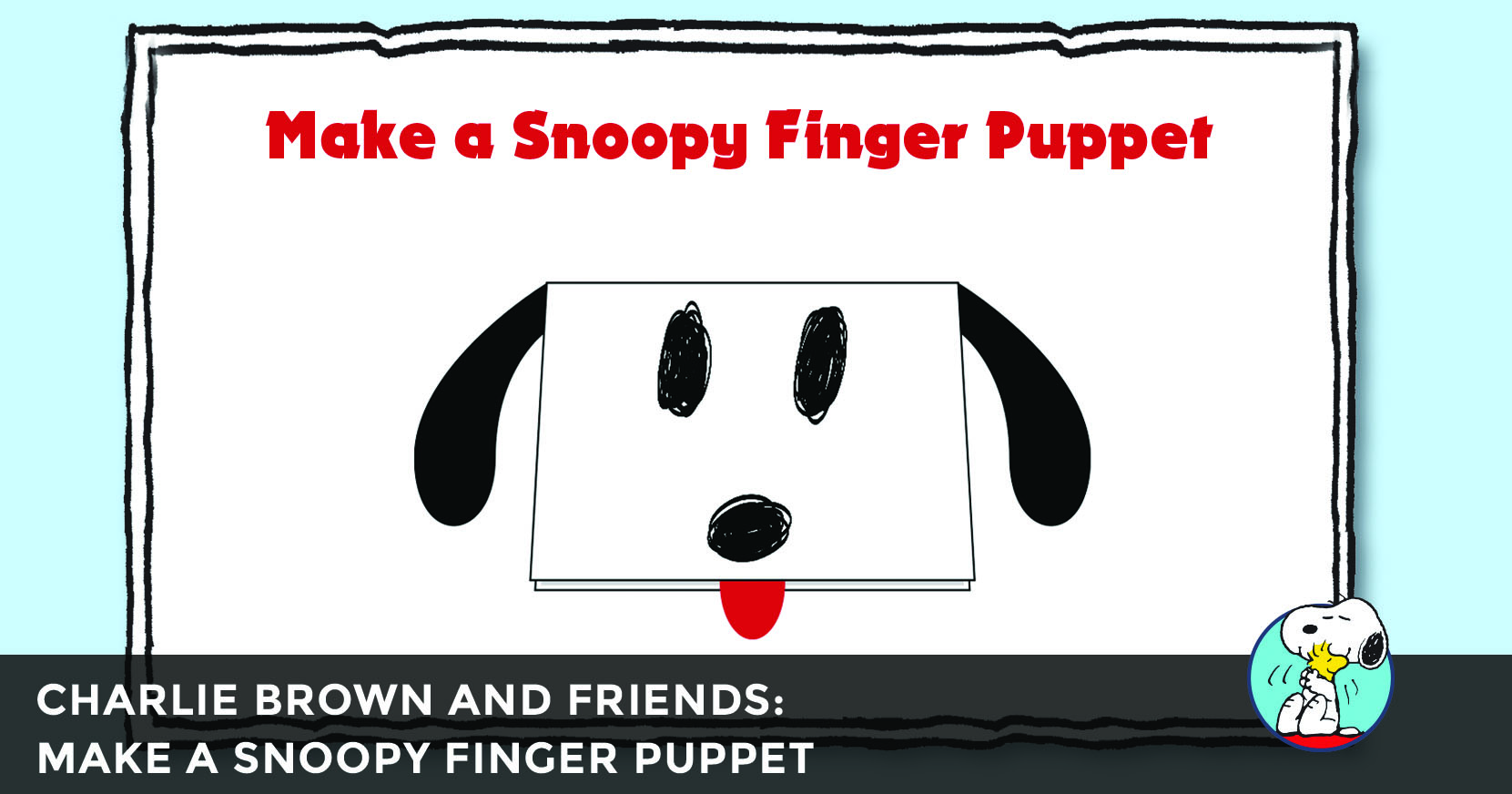 Snoopy Finger Puppet Guide